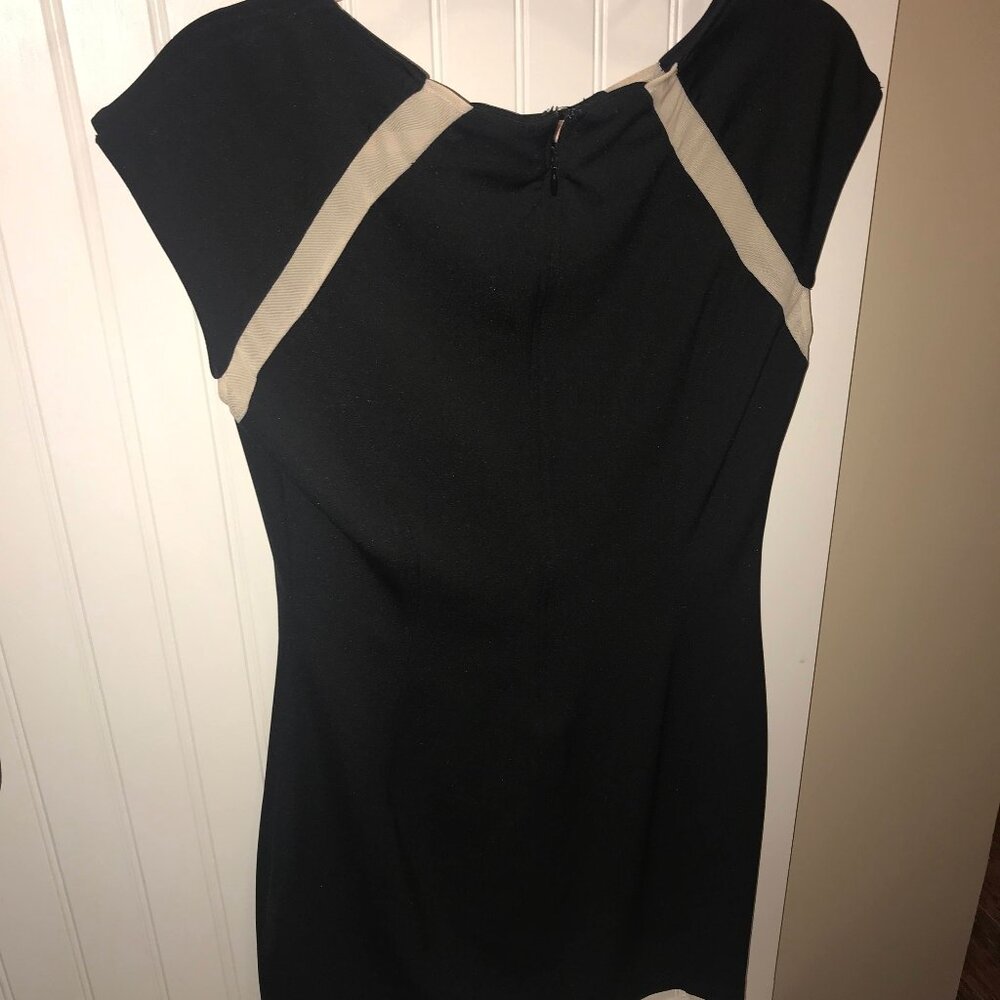 Arden B Little Black Dress with Sheer Panel Details – Size L